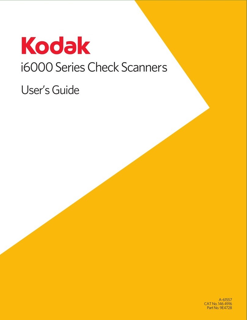 Kodak I6060 - Check Scanner User manual