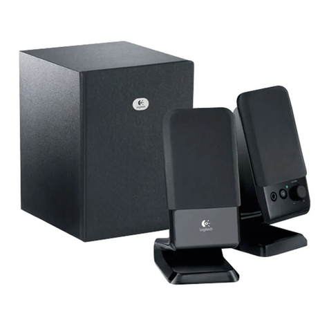 Logitech R-20 - 2.1-CH PC Multimedia Speaker Sys Operating and safety instructions Logitech R-20 - 2.1-CH PC Multimedia Speaker Sys Operating and safety instructions