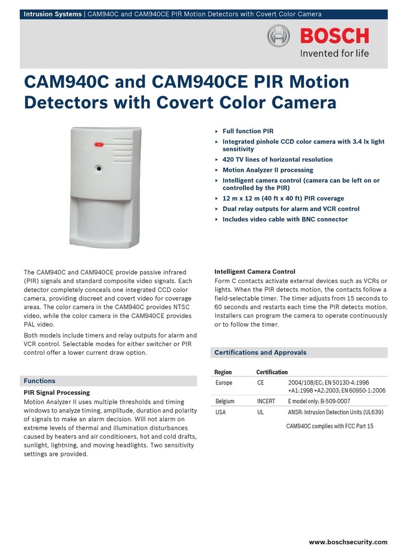 Bosch CAM940C User manual