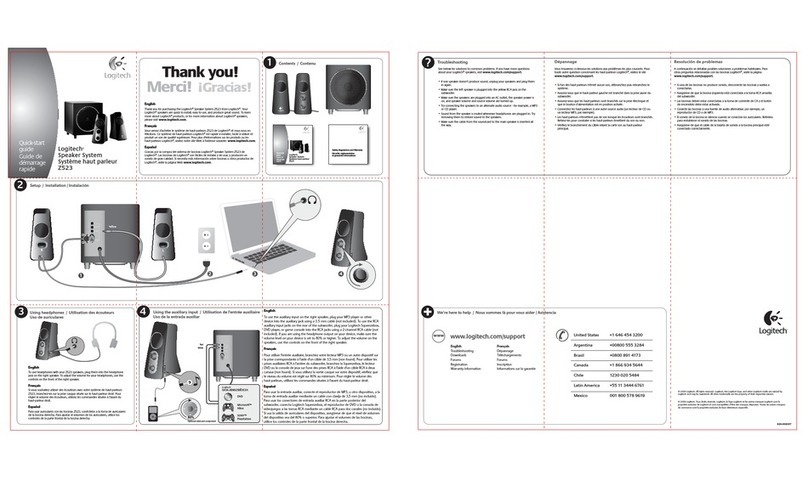 Logitech Z523 User manual Logitech Z523 User manual