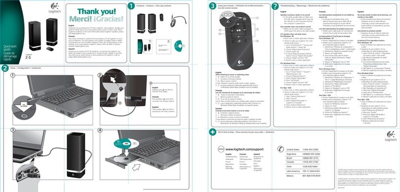 Logitech Z-5 User manual