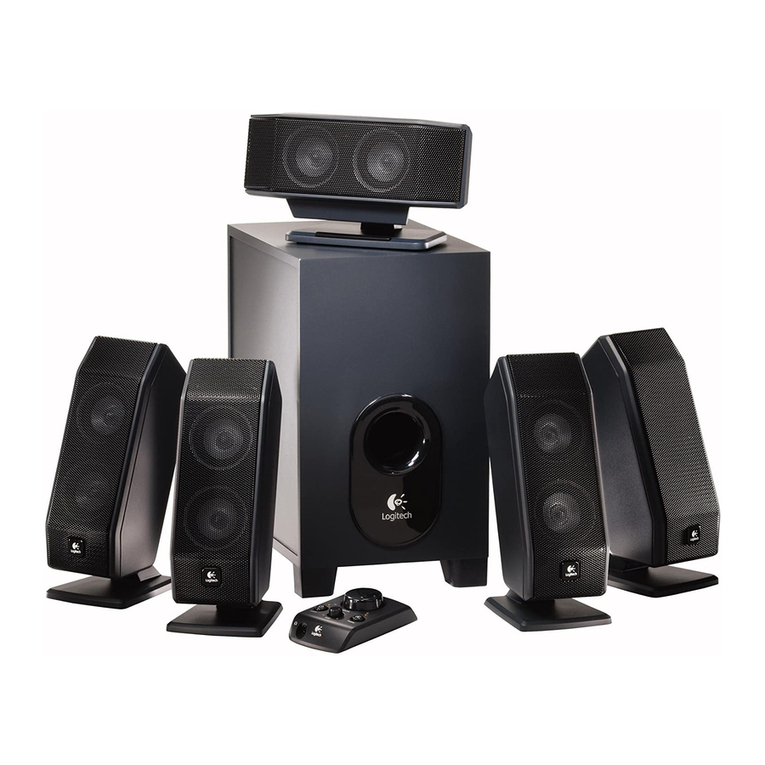 Logitech 970223-0403 - X 540 5.1-CH PC Multimedia Home Theater Speaker... Operating and safety instructions