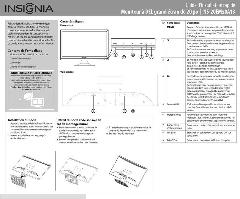 Insignia NS-20EM50A13 Installation and operation manual