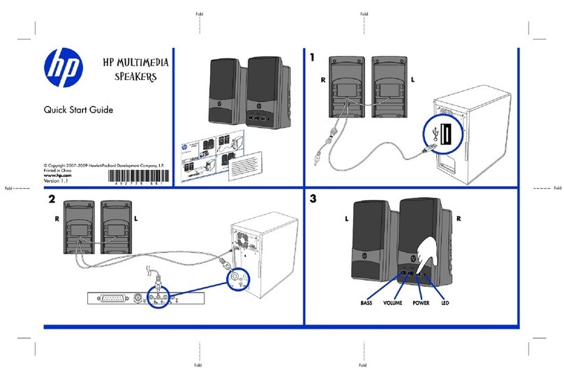 HP GL313AA - USB Speakers PC Multimedia User manual