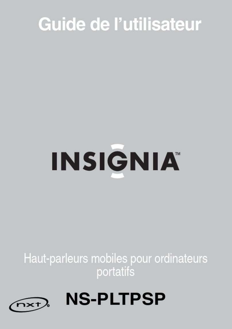 Insignia NS-PLTPSP - Flat-Panel Portable USB Speakers Quick start guide Insignia NS-PLTPSP - Flat-Panel Portable USB Speakers Quick start guide