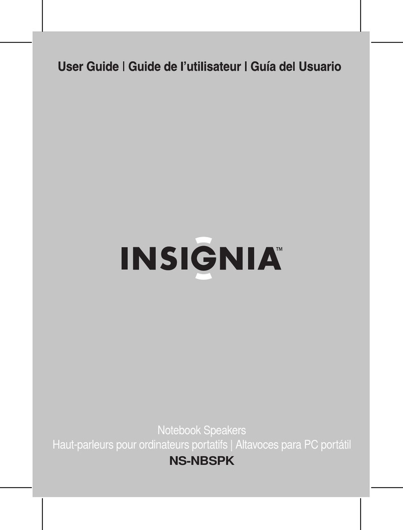 Insignia NS-NBSPK - 2.0 Notebook Speakers user guide