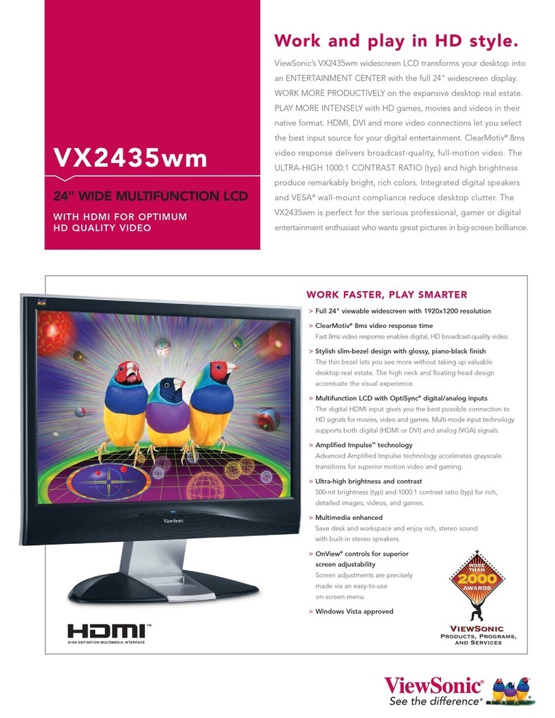 ViewSonic VX2435wm User manual