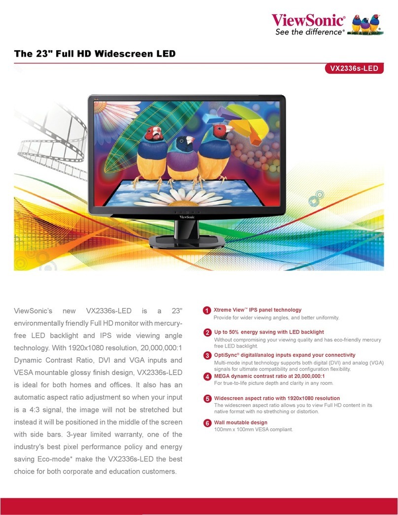 ViewSonic VX2336s-LED User manual