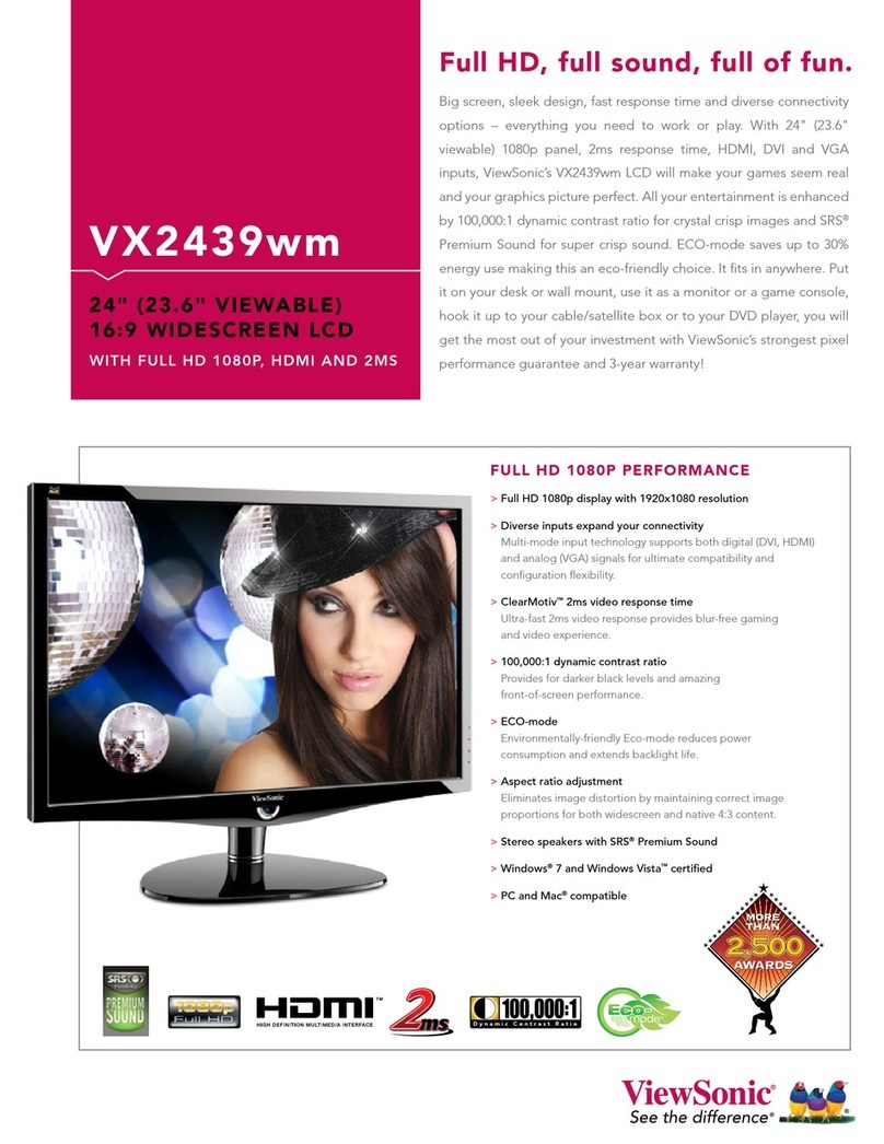 ViewSonic VX2439wm User manual