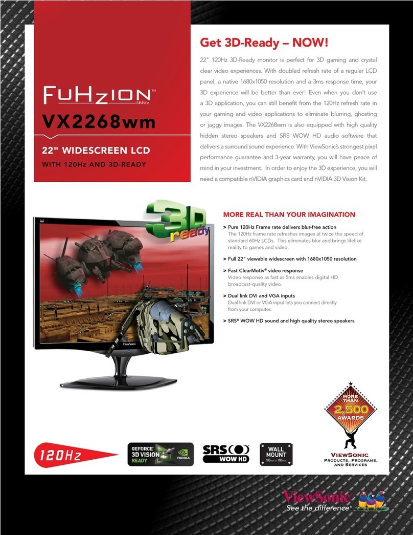 ViewSonic FuHZIOn VX2268wm User manual