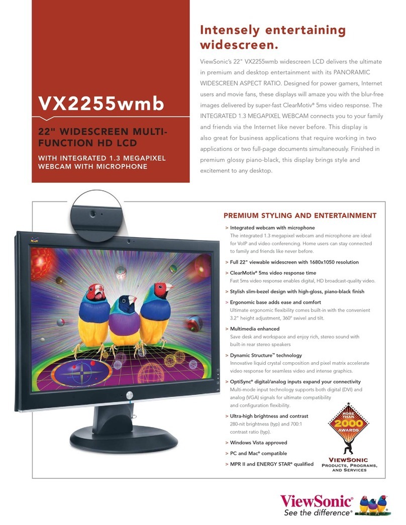 ViewSonic VX2255WMH User manual