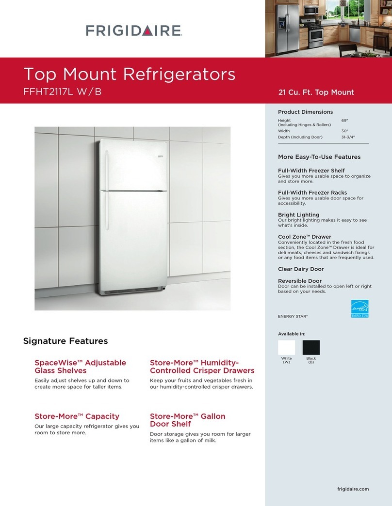 Frigidaire FFHT2117LB Product specifications