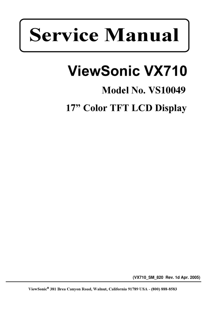 ViewSonic VX710 - 17" LCD Monitor User manual