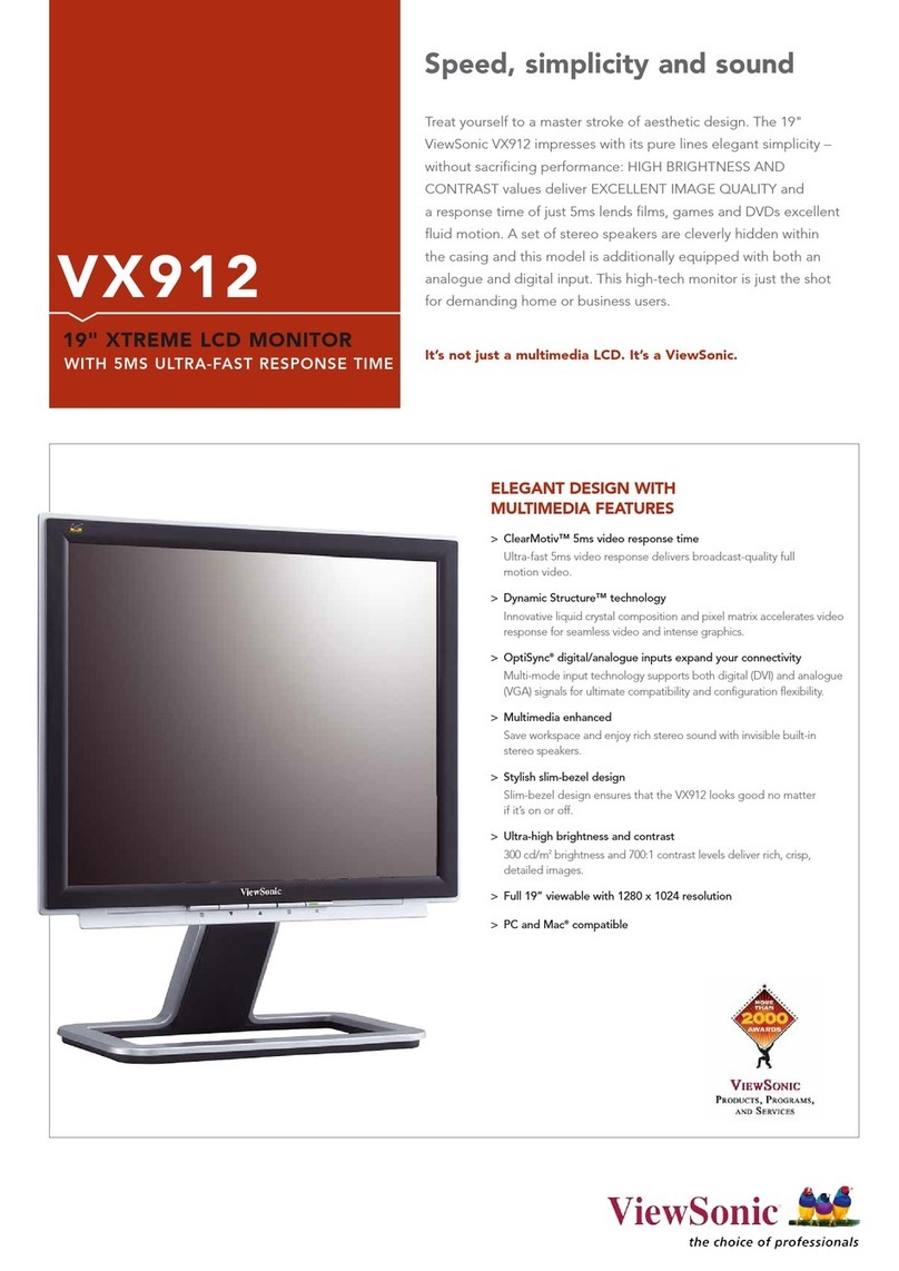 ViewSonic VX912 User manual ViewSonic VX912 User manual
