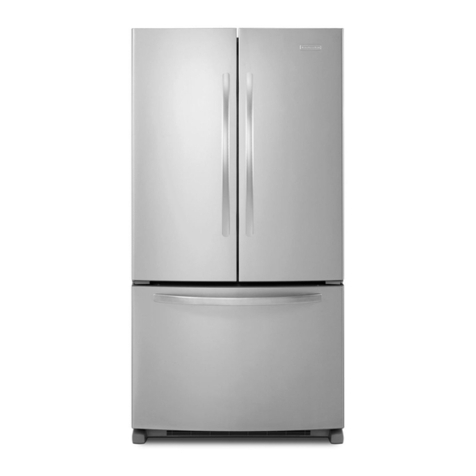 KitchenAid KBFS22EW Product dimensions