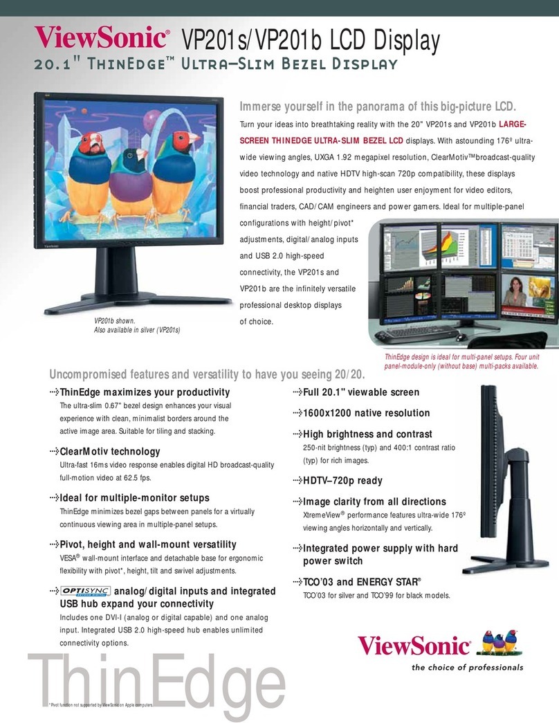 ViewSonic VP201S Specifications