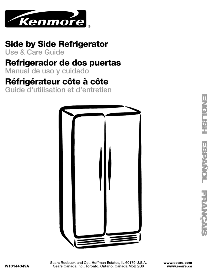 Kenmore 4126 - 21.5 cu. Ft. Non-Dispensing... Use and care guide