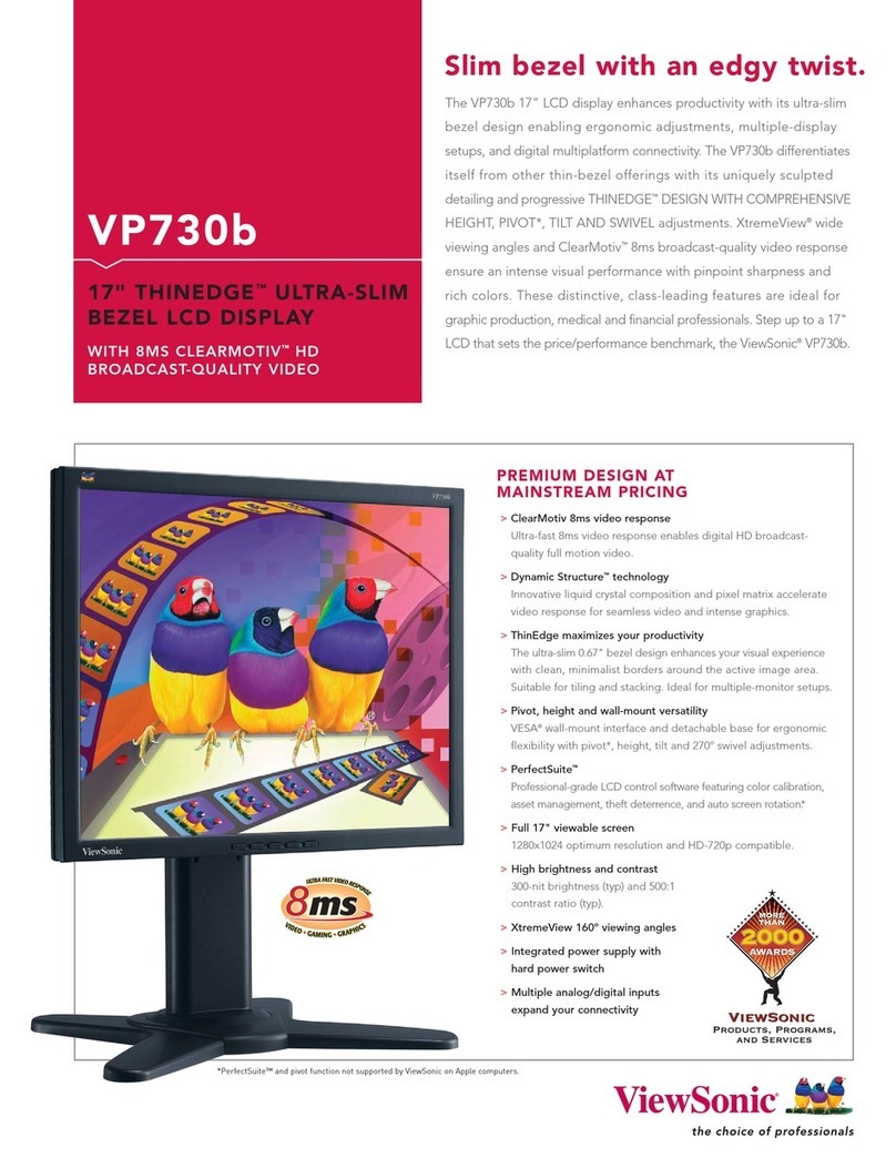 ViewSonic VP730B User manual