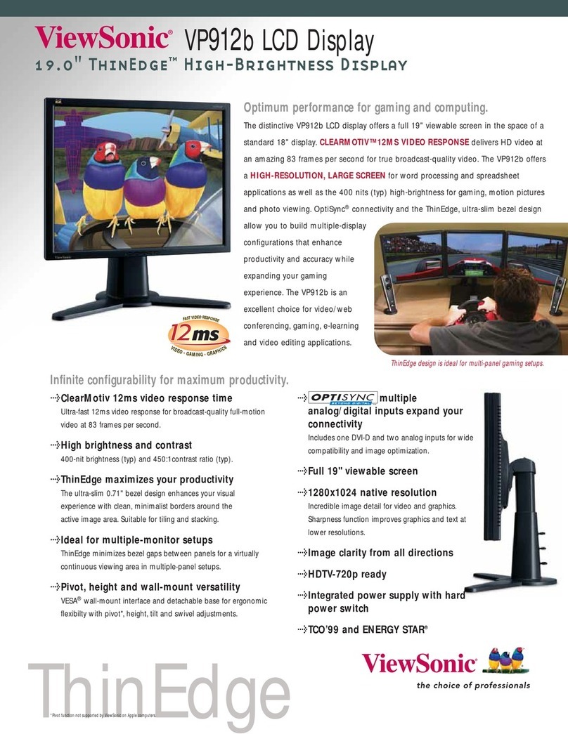 ViewSonic VP912B User manual