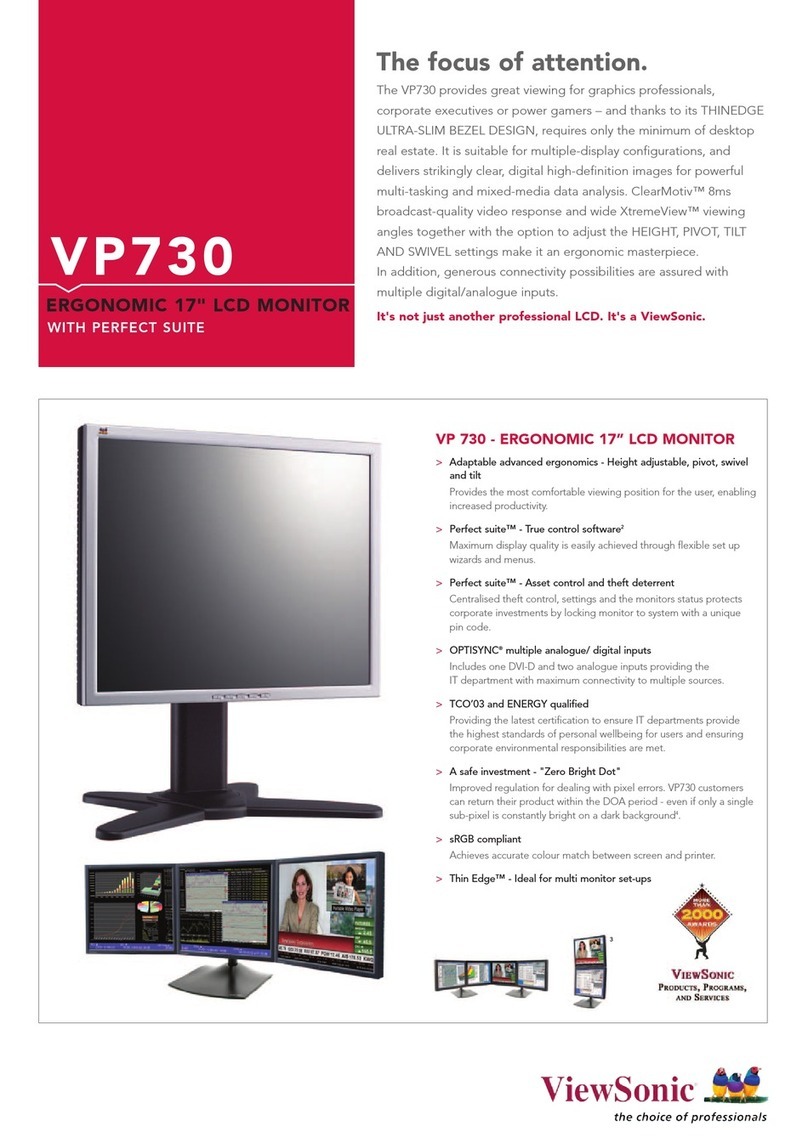 ViewSonic VP730 User manual