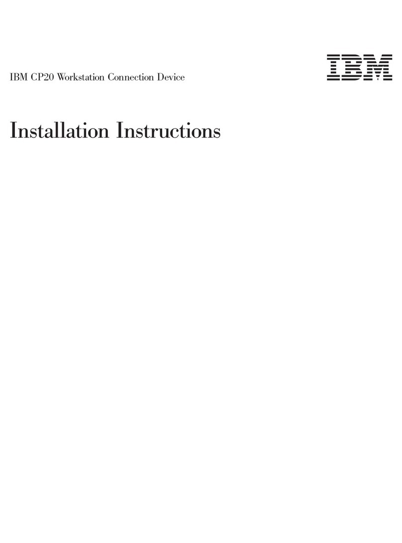IBM CP20 - Workstation Connection Device KVM User manual