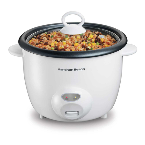 Hamilton Beach 37532 - 20 Cup Capacity Rice Cooker Use & care guide