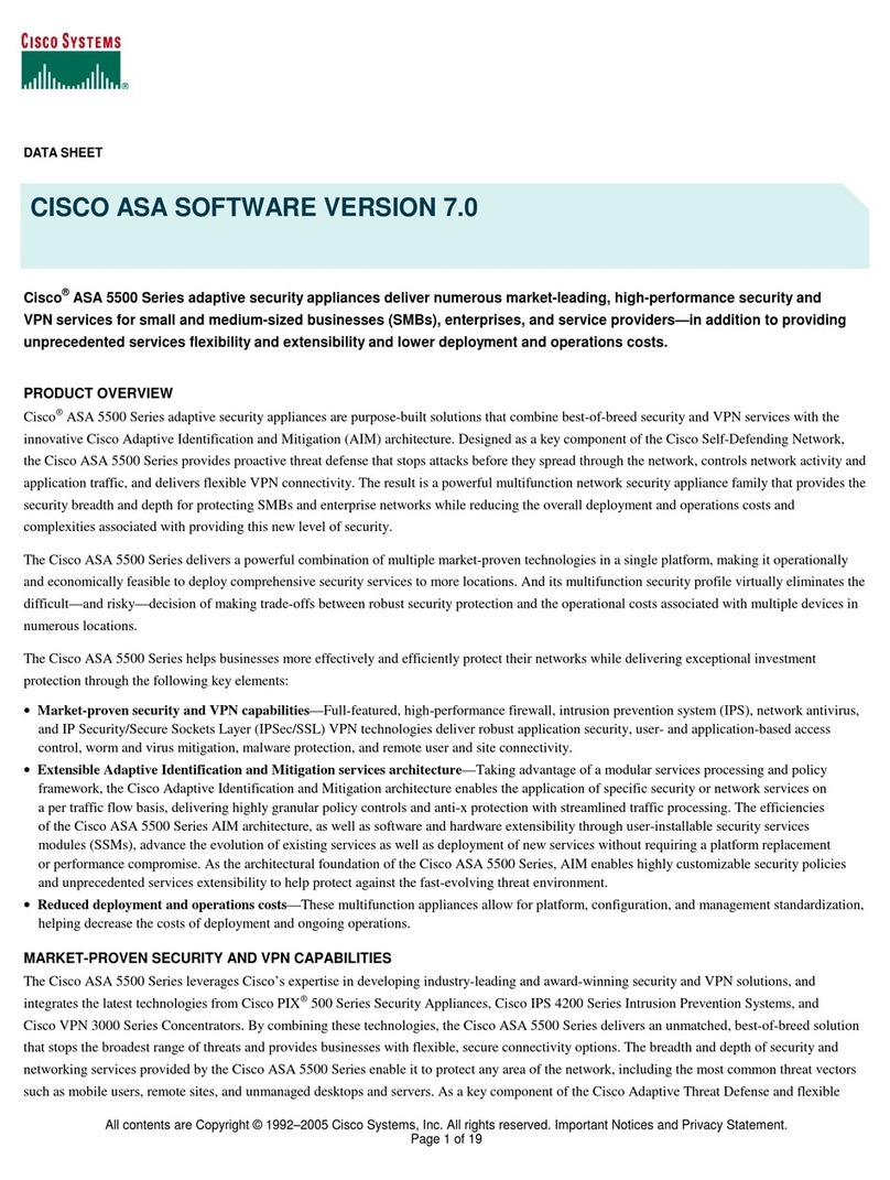 Cisco ASA5500-SC-5= - ASA 5500 Security Context User manual
