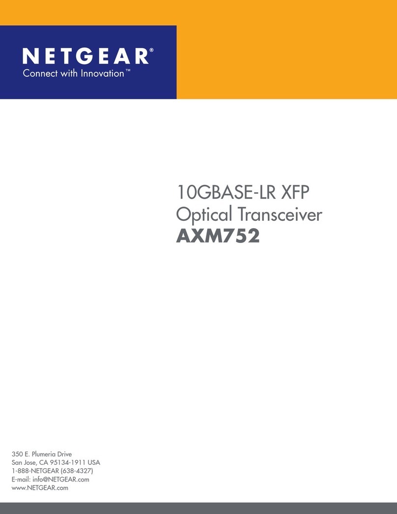 NETGEAR AXM752 - ProSafe XFP Transceiver Module Product data
