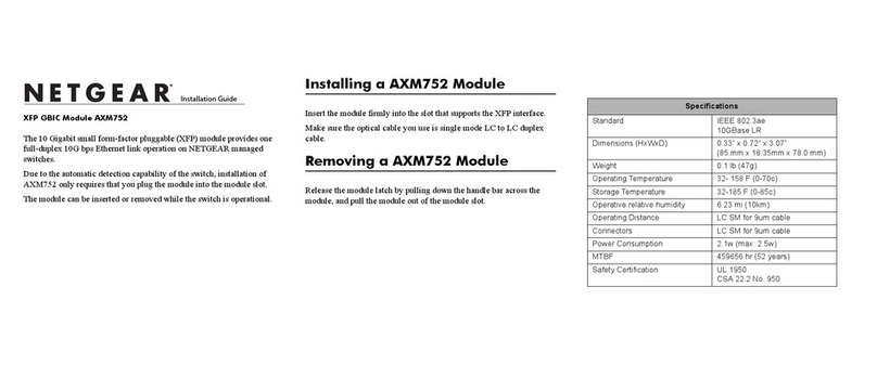 NETGEAR AXM752 - ProSafe XFP Transceiver Module installation guide NETGEAR AXM752 - ProSafe XFP Transceiver Module installation guide