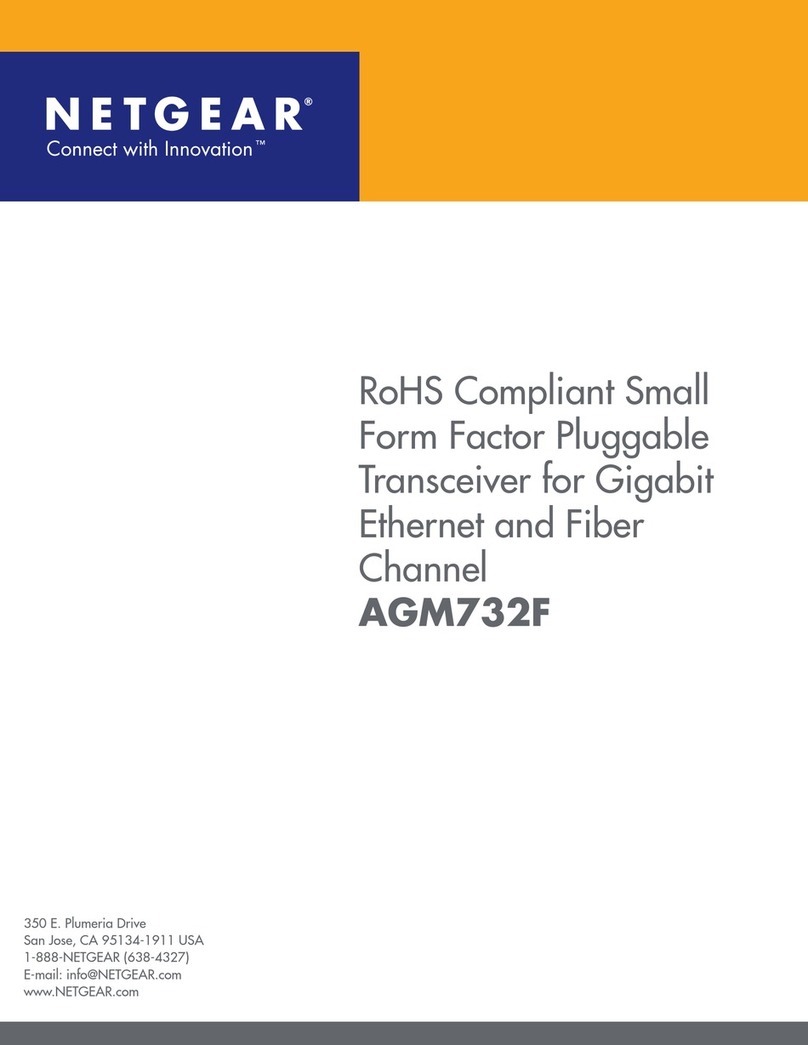 NETGEAR AGM732F - ProSafe SFP Transceiver Module Operation manual