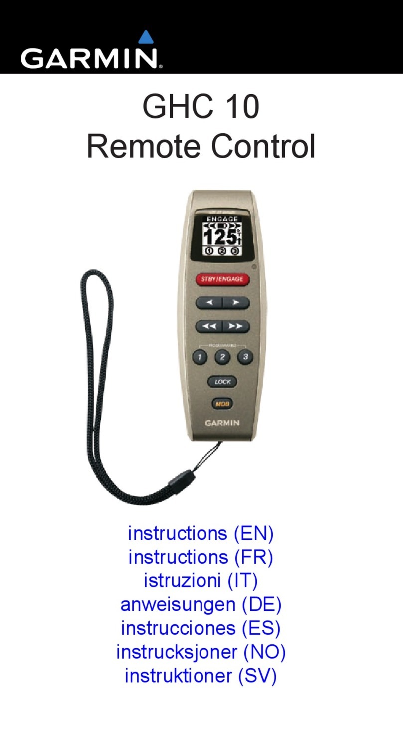 Garmin 010-11146-00 - GPS Receiver Remote Control User manual Garmin 010-11146-00 - GPS Receiver Remote Control User manual