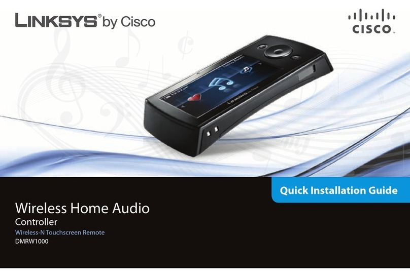Linksys DMRW1000 - Controller / Wireless-N Touchscreen Remote... Quick installation guide