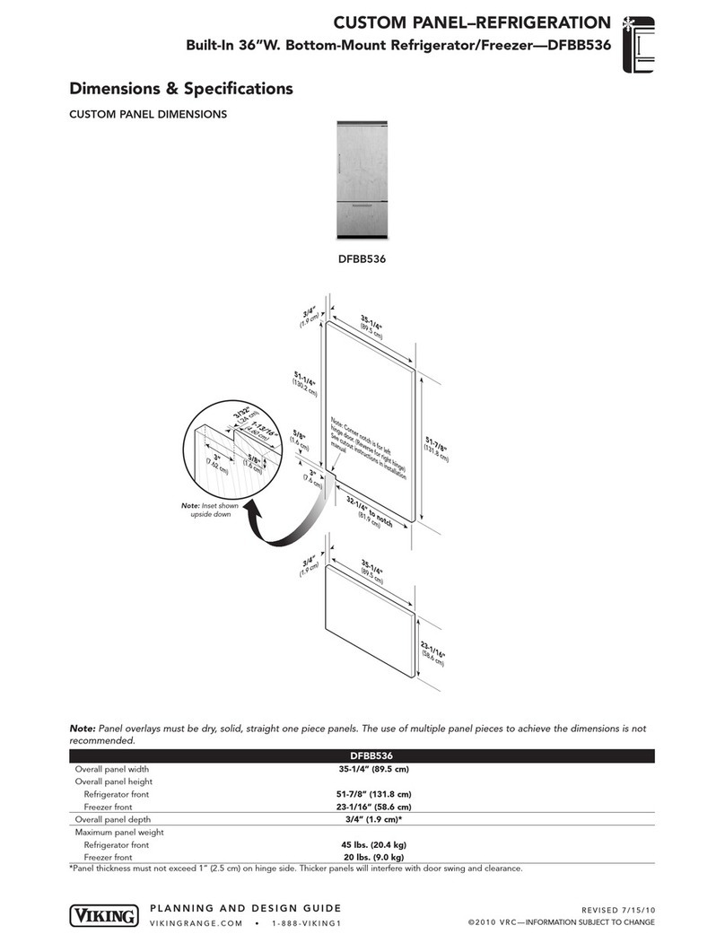 Viking Designer DFBB536 User guide Viking Designer DFBB536 User guide