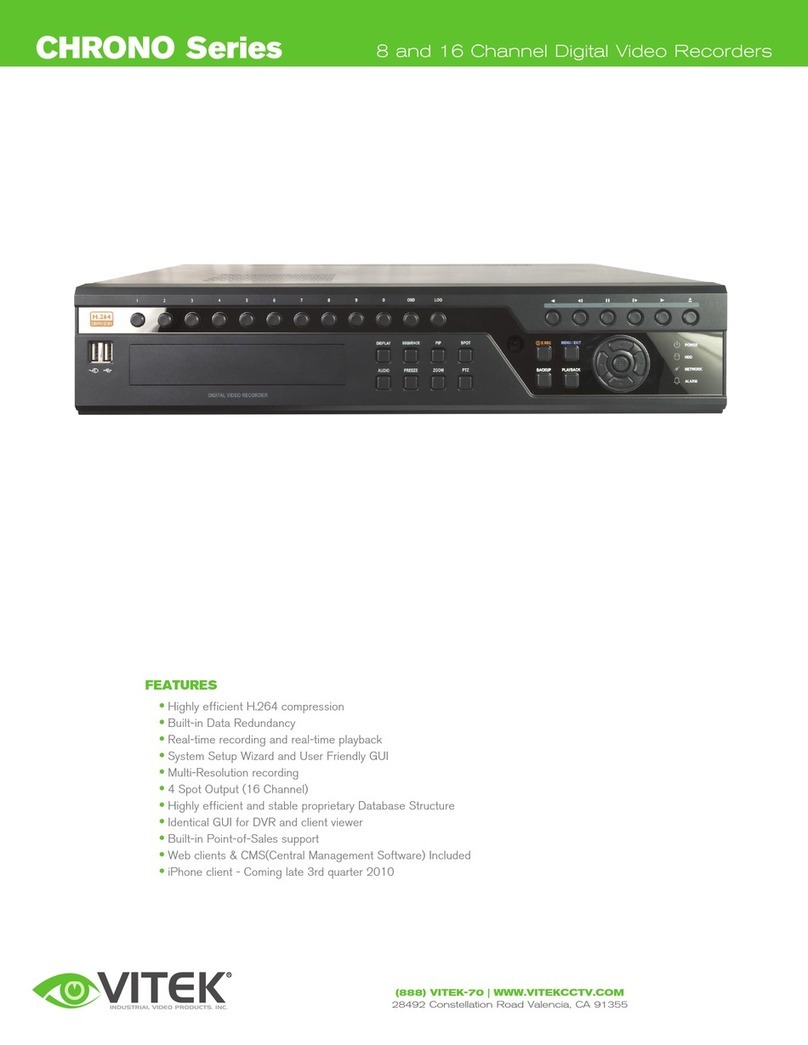 Vitek CHRONO - User manual
