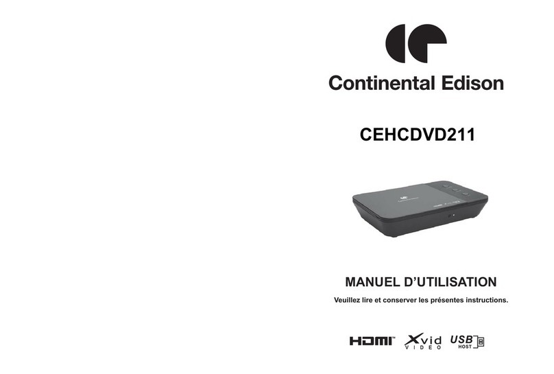 CONTINENTAL EDISON CEHCDVD211 Manuel d'utilisation
