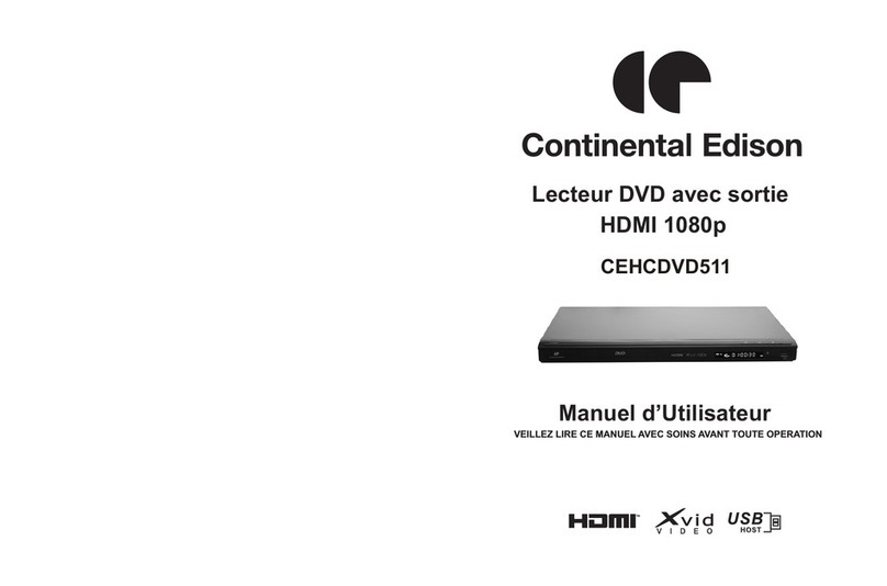 CONTINENTAL EDISON CEHCDVD511 User manual
