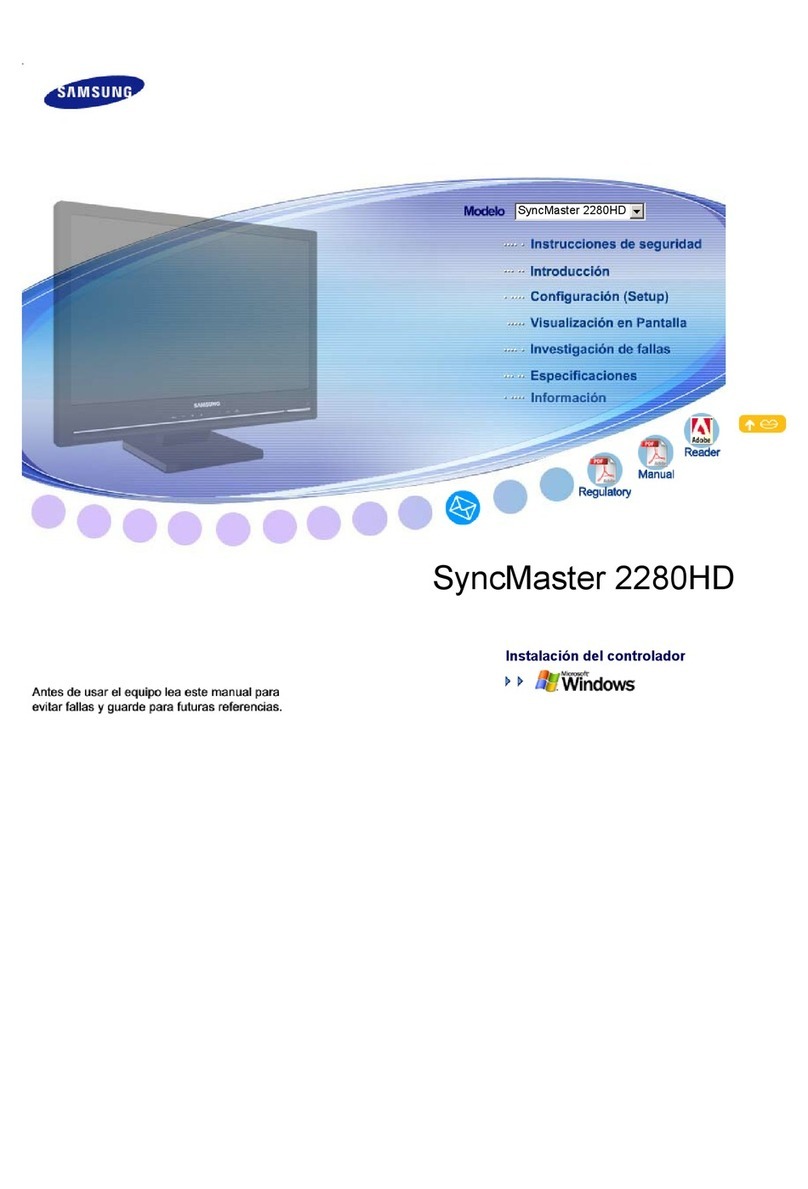 Samsung SyncMaster 2280HD User manual Samsung SyncMaster 2280HD User manual