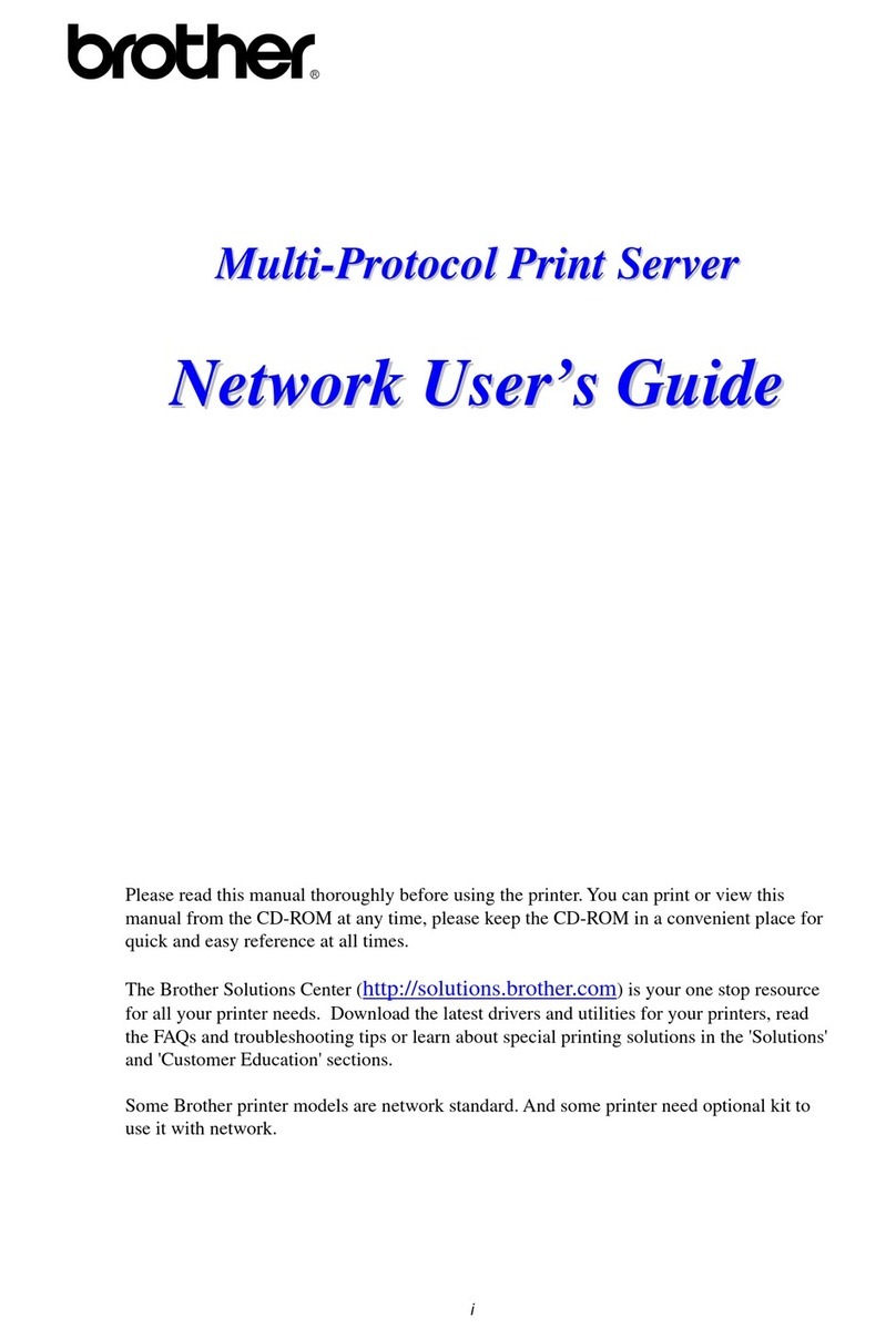 Brother HL-1470N Network user's guide
