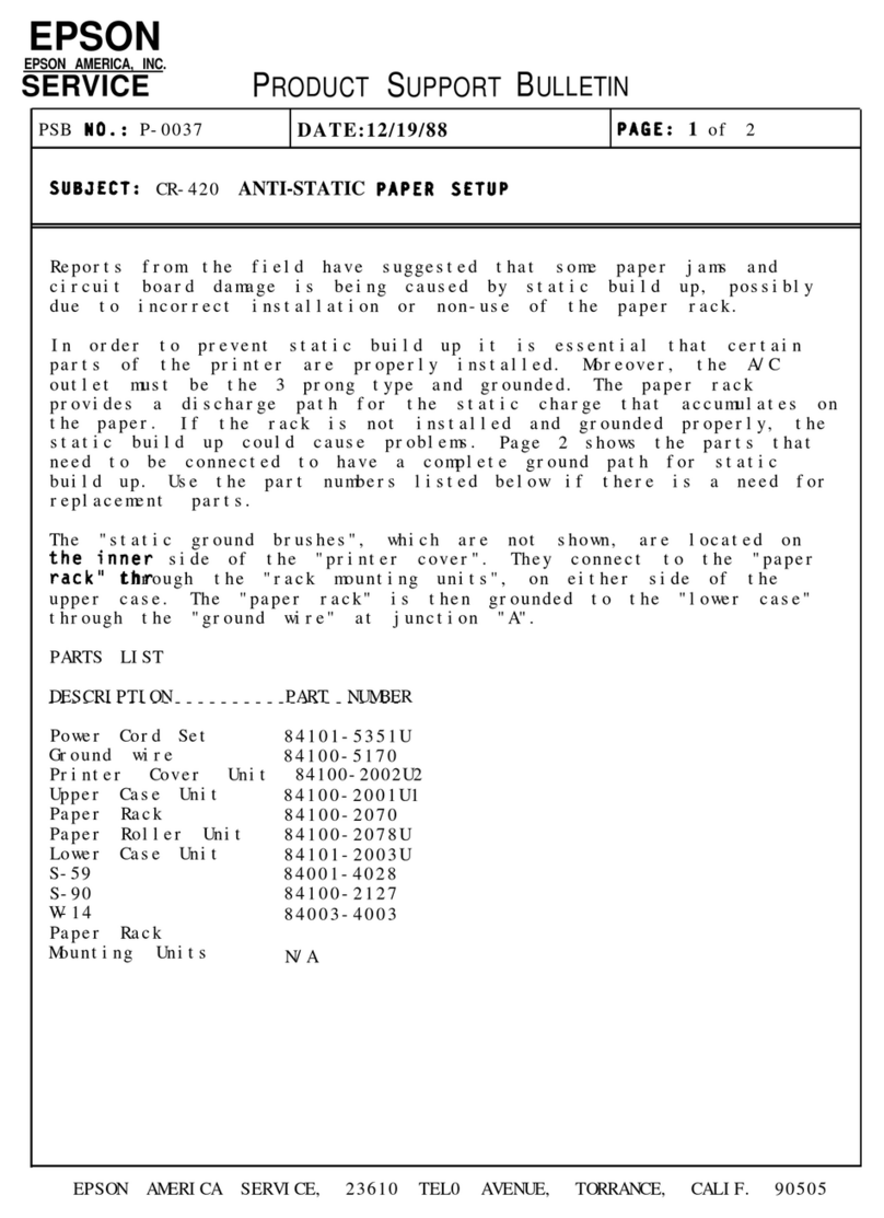 Epson CR-420i Dimensions