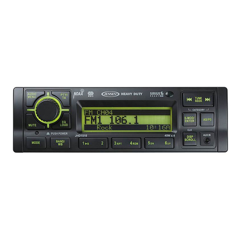 Jensen JHD1510 - Heavy Duty AM/FM/Weather Band... Installation and operation manual Jensen JHD1510 - Heavy Duty AM/FM/Weather Band... Installation and operation manual