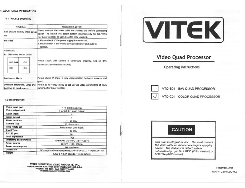 Vitek VTQ-C04 - 09-2001 manual