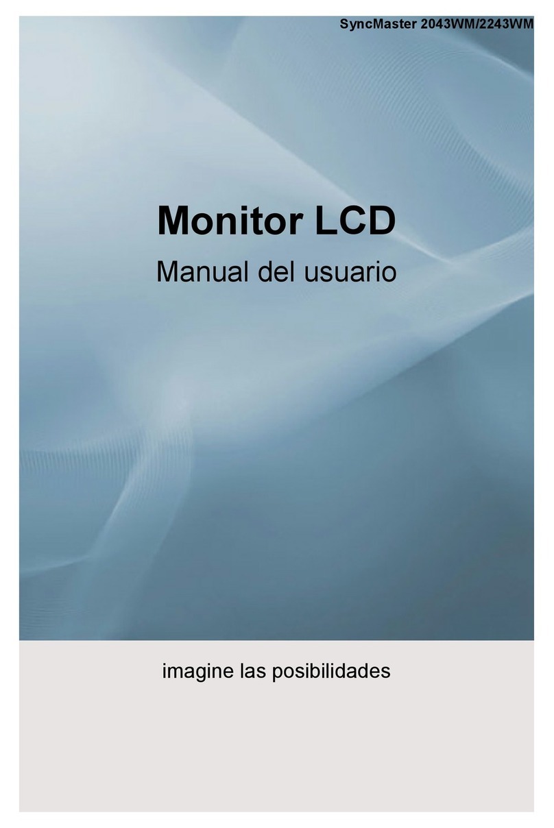 Samsung 2243WM - SyncMaster - 22" LCD Monitor User manual