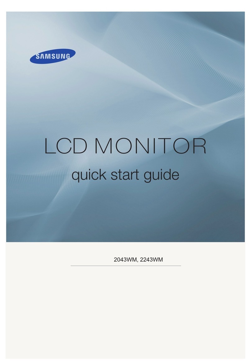 Samsung 2243WM - SyncMaster - 22" LCD Monitor User manual
