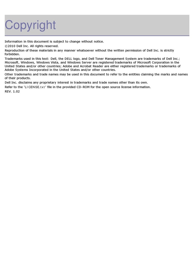 Dell 1135 Mono Laser User manual