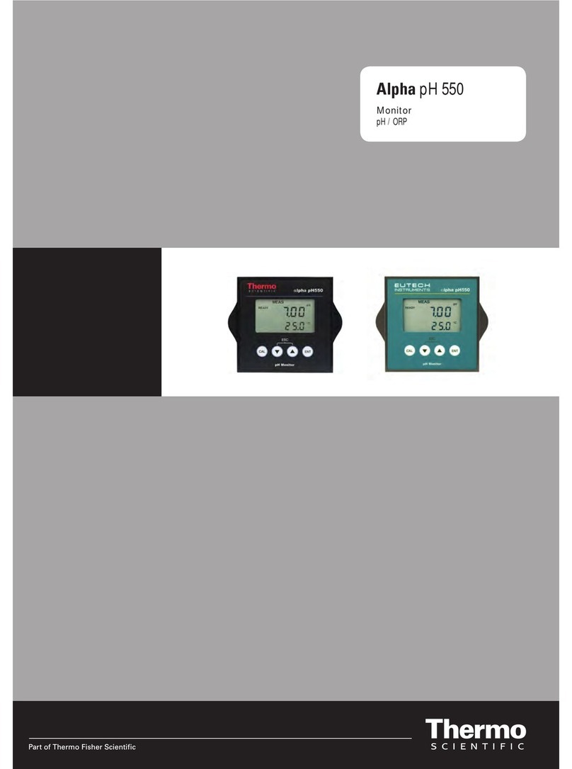 EUTECH INSTRUMENTS ALPHA PH 550 - REV 4 User manual