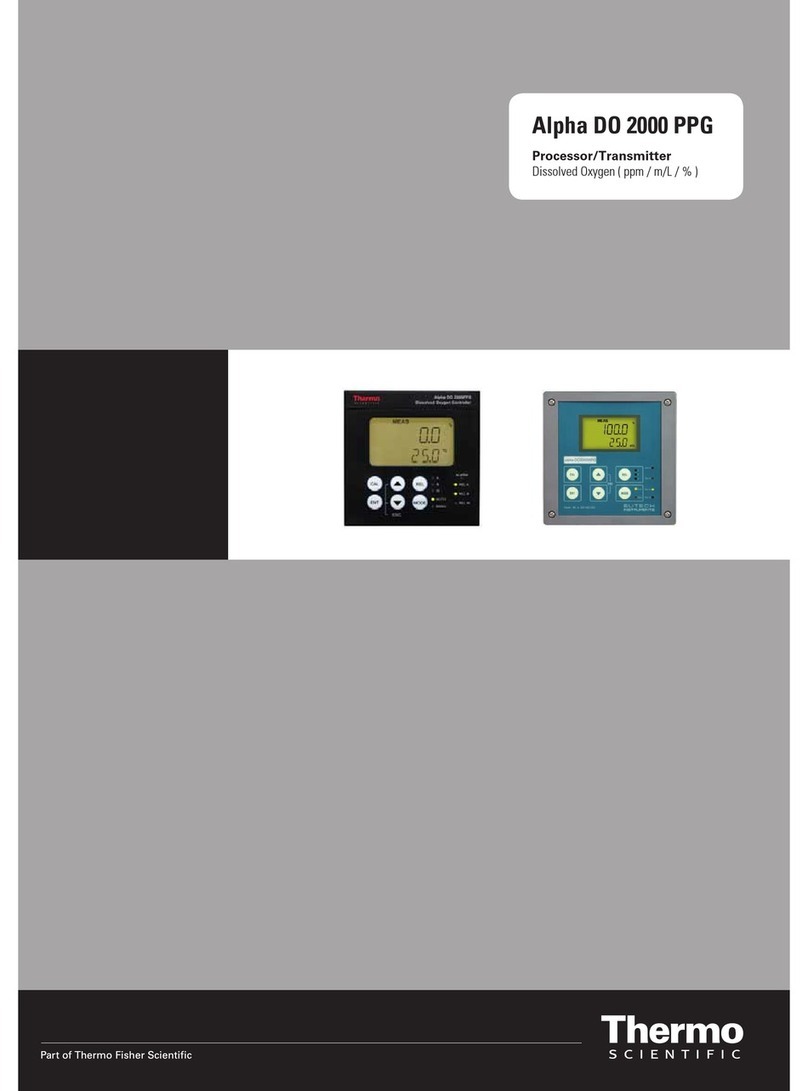 Thermo Scientific ALPHA DO 2000 PG POLAROGRAPHIC DISSOLVED OXYGEN CONTROLLER... manual