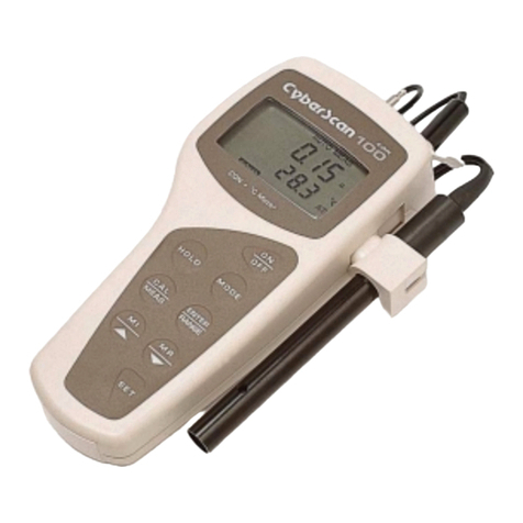 EUTECH INSTRUMENTS CYBERSCAN CON 10 CONDUCTIVITYTDS METER User manual EUTECH INSTRUMENTS CYBERSCAN CON 10 CONDUCTIVITYTDS METER User manual