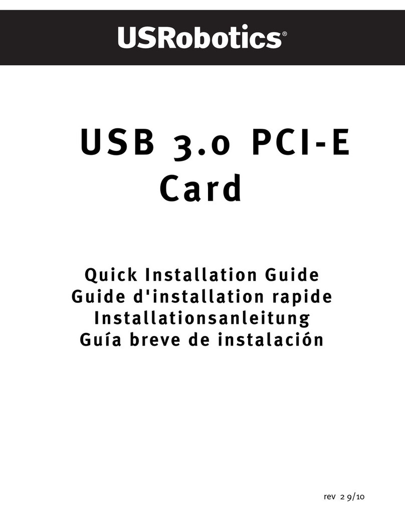 US Robotics USB 3.0 PCI-E CARD User manual