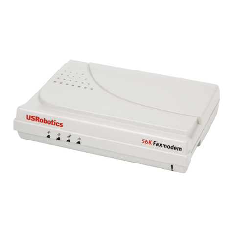 US Robotics 56K SERIAL CONTROLLER FAXMODEM User manual
