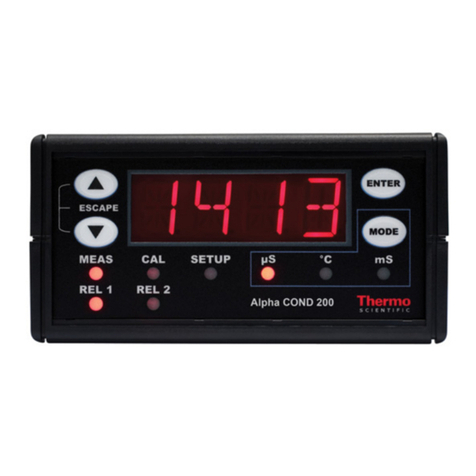 EUTECH INSTRUMENTS ALPHA COND 200 - REV 3 User manual